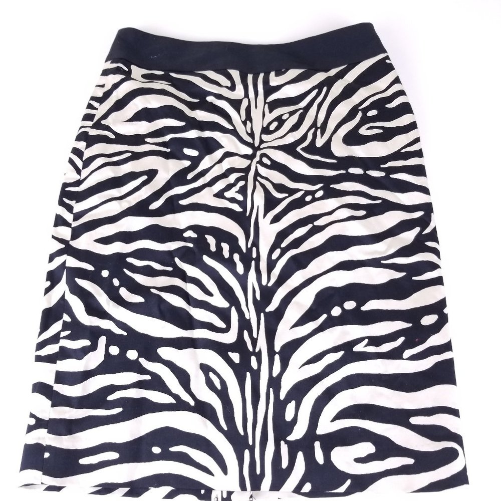 NWT The Limited Zebra Stripe Skirt Size 4